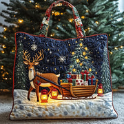 Christmas Sleigh Quilted Tote Bag GFTONT3414