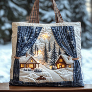 Christmas Scene Quilted Tote Bag GFTONT3775