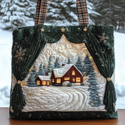 Snowfall Serenade Quilted Tote Bag GFTONT3777