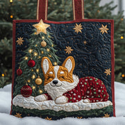 Corgi Holiday Quilted Tote Bag GFTONT3795