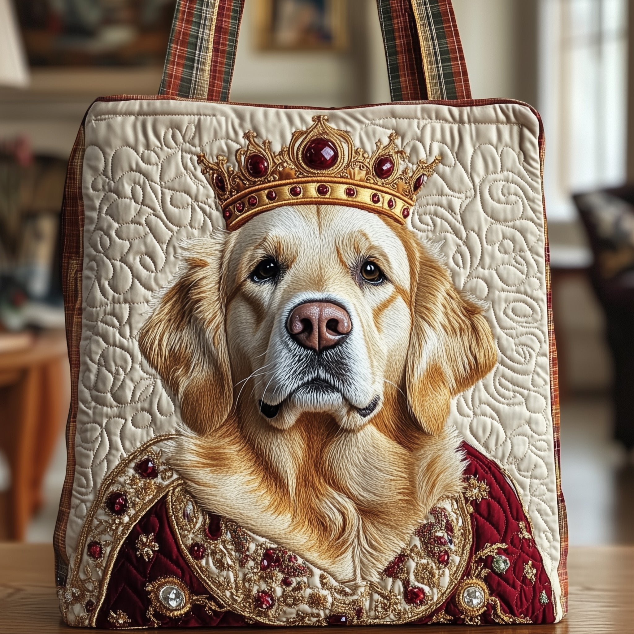 Golden King Majesty Quilted Tote Bag GFTONT3800