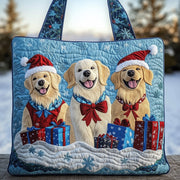 Winter Retriever Quilted Tote Bag GFTONT3802