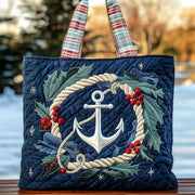 Nautical Yuletide Quilted Tote Bag GFTONT3849