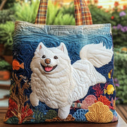 Swimmer Samoyed Quilted Tote Bag GFTONT3893