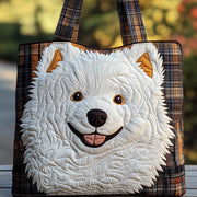 Samoyed Portrait Quilted Tote Bag GFTONT3895