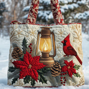 Poinsettia Quilted Tote Bag GFTONT3903
