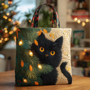Mischievous Kitten Quilted Tote Bag GFTONT4013