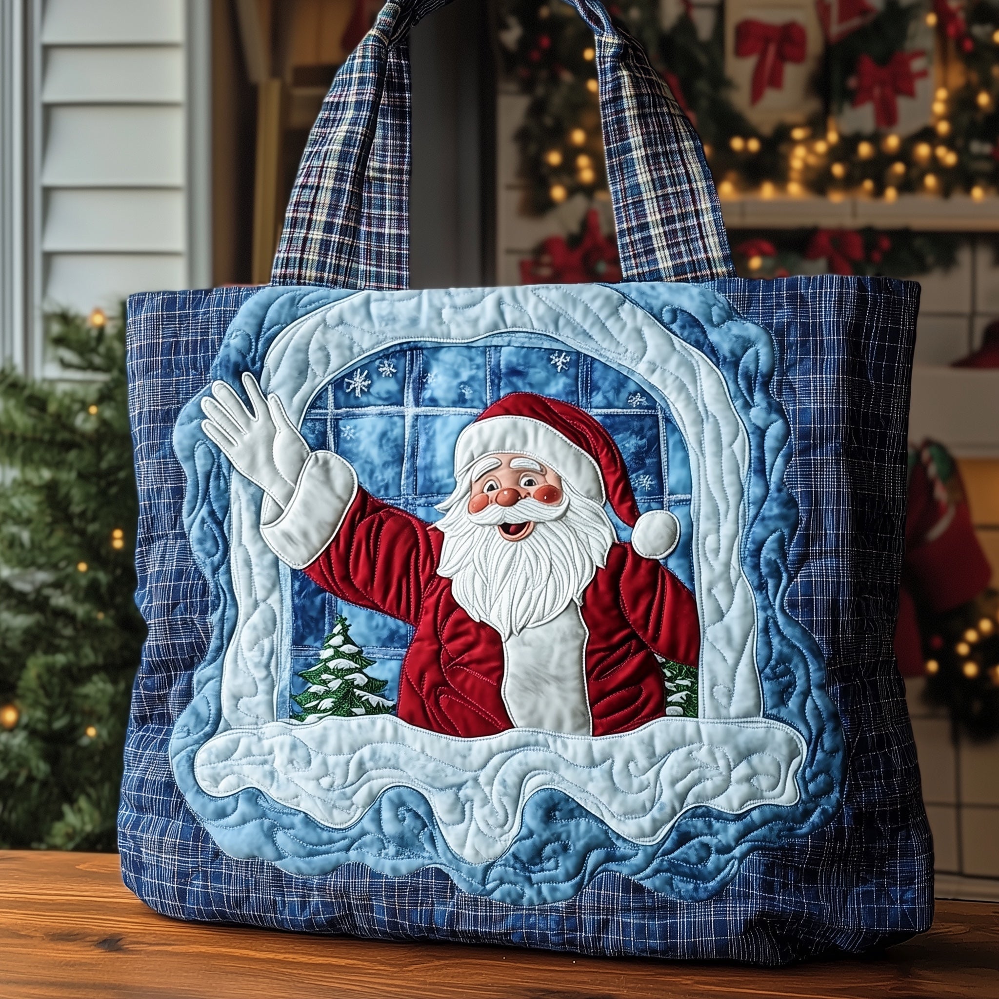 Santa Workshop Quilted Tote Bag GFTONT4255