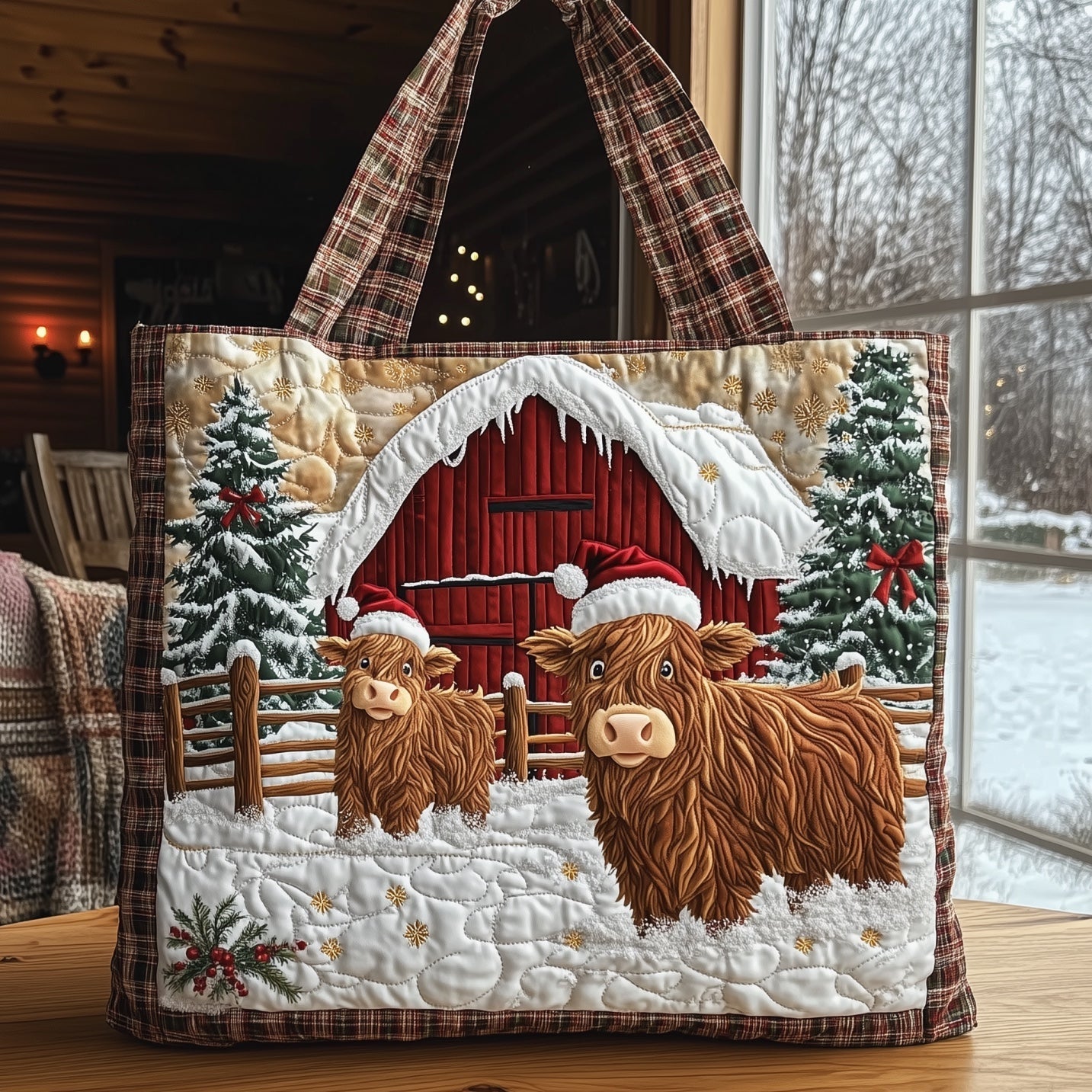 Festive Farm Quilted Tote Bag GFTONT4604