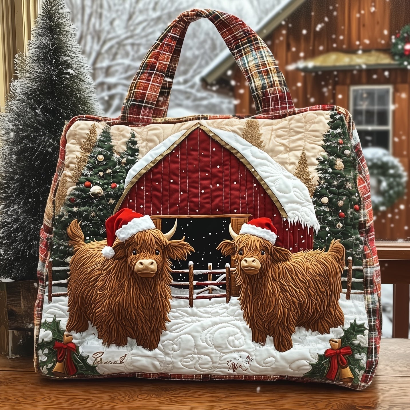 Festive Farm Quilted Tote Bag GFTONT4605