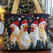 Chicken Choir Quilted Tote Bag GFTONT4644