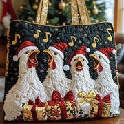 Chicken Choir Quilted Tote Bag GFTONT4645