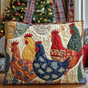 Whimsical Chicken Quilted Tote Bag GFTONT4647