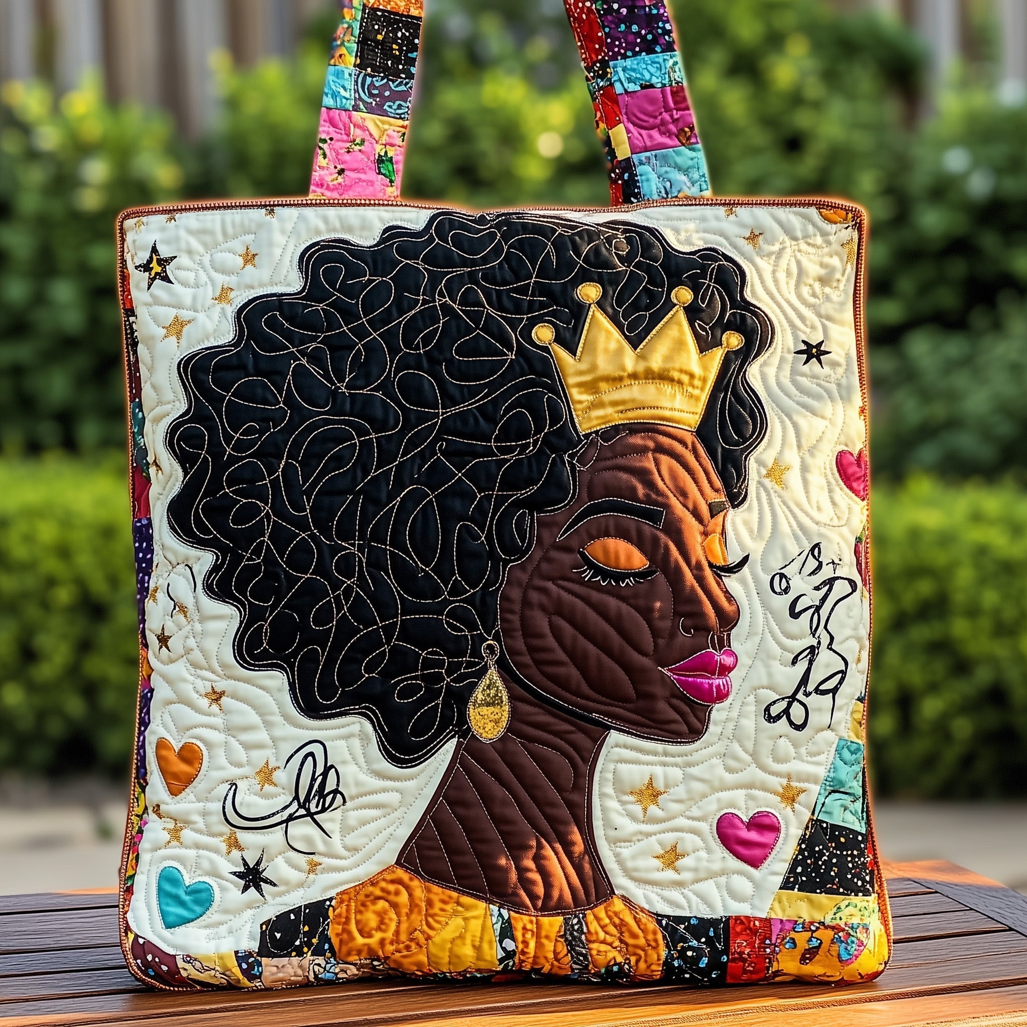 Melanin Proud Quilted Tote Bag GFTONT497