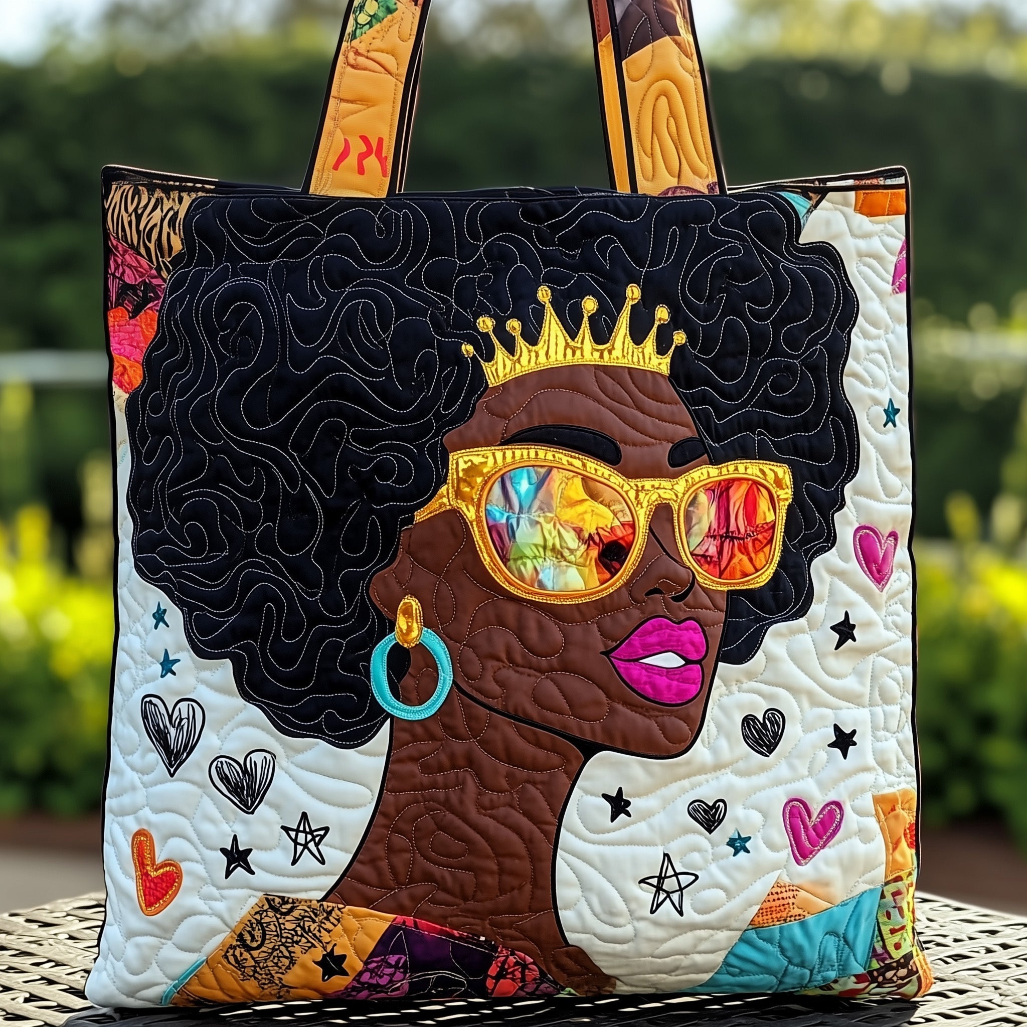 Melanin Proud Quilted Tote Bag GFTONT503