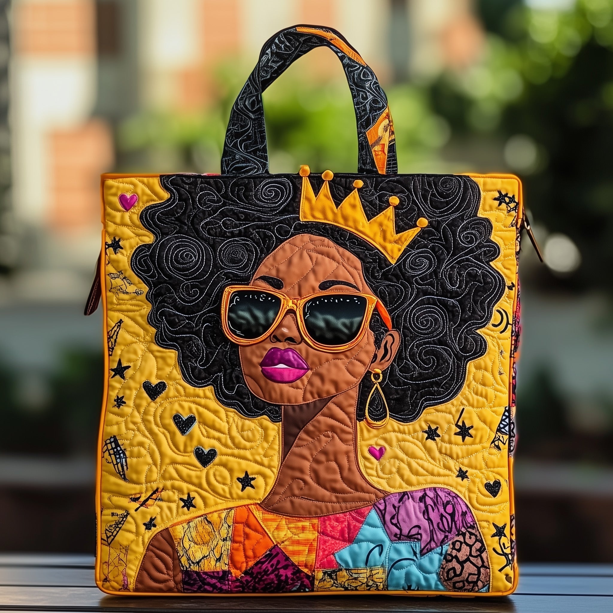 Melanin Proud Quilted Tote Bag GFTONT506