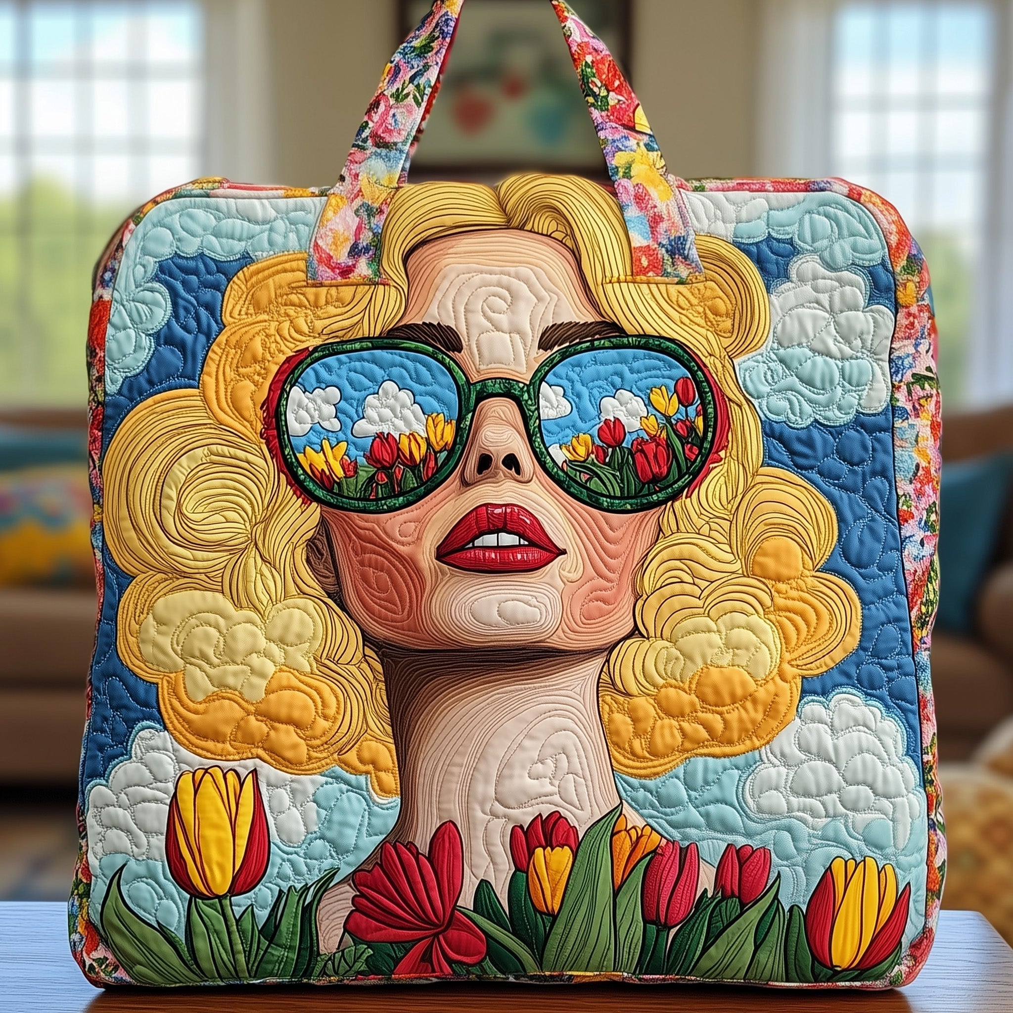 Tulip Gaze Quilted Tote Bag GFTONT863