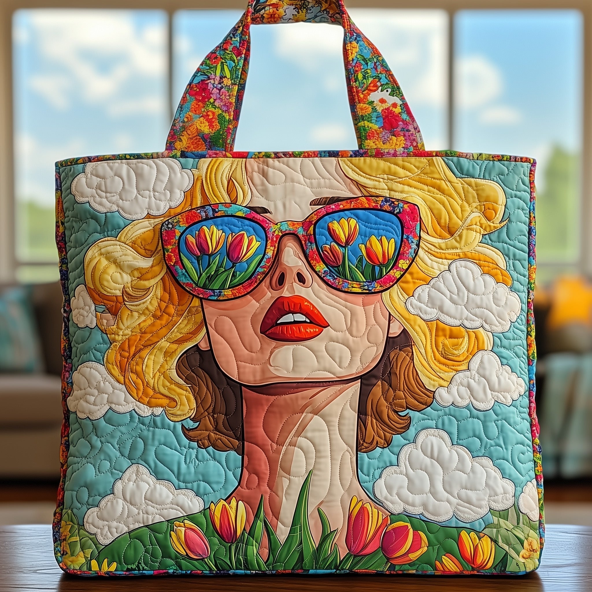 Tulip Gaze Quilted Tote Bag GFTONT864