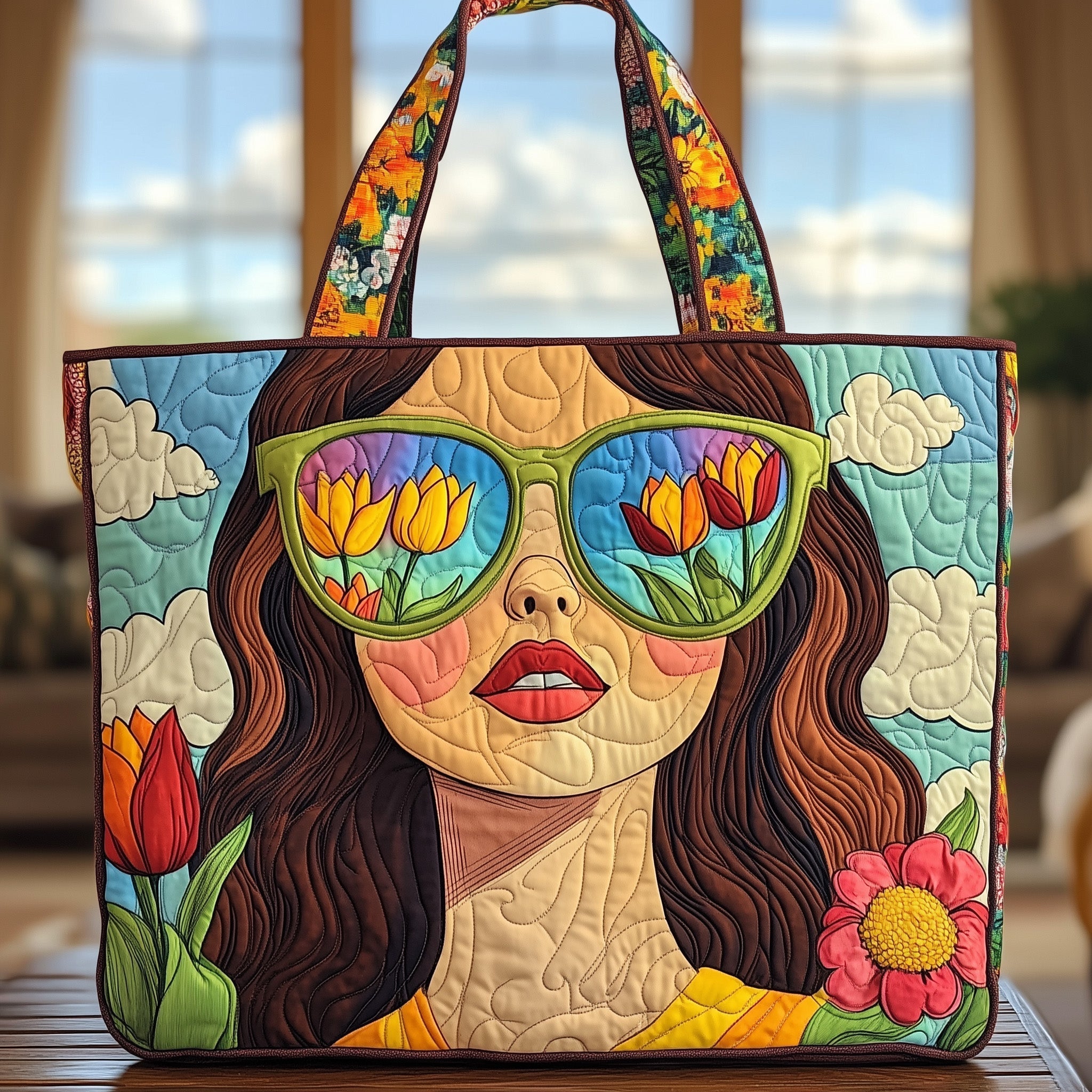 Flora Pop Quilted Tote Bag GFTONT867