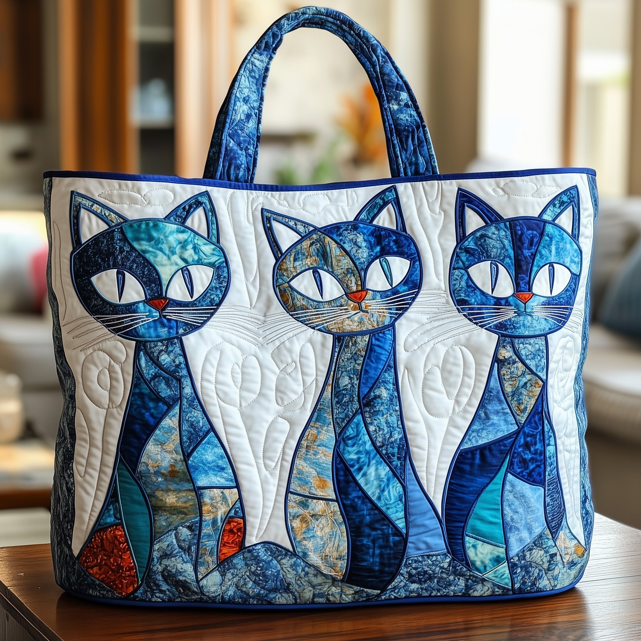 Meow Aura Quilted Tote Bag GFTONT951