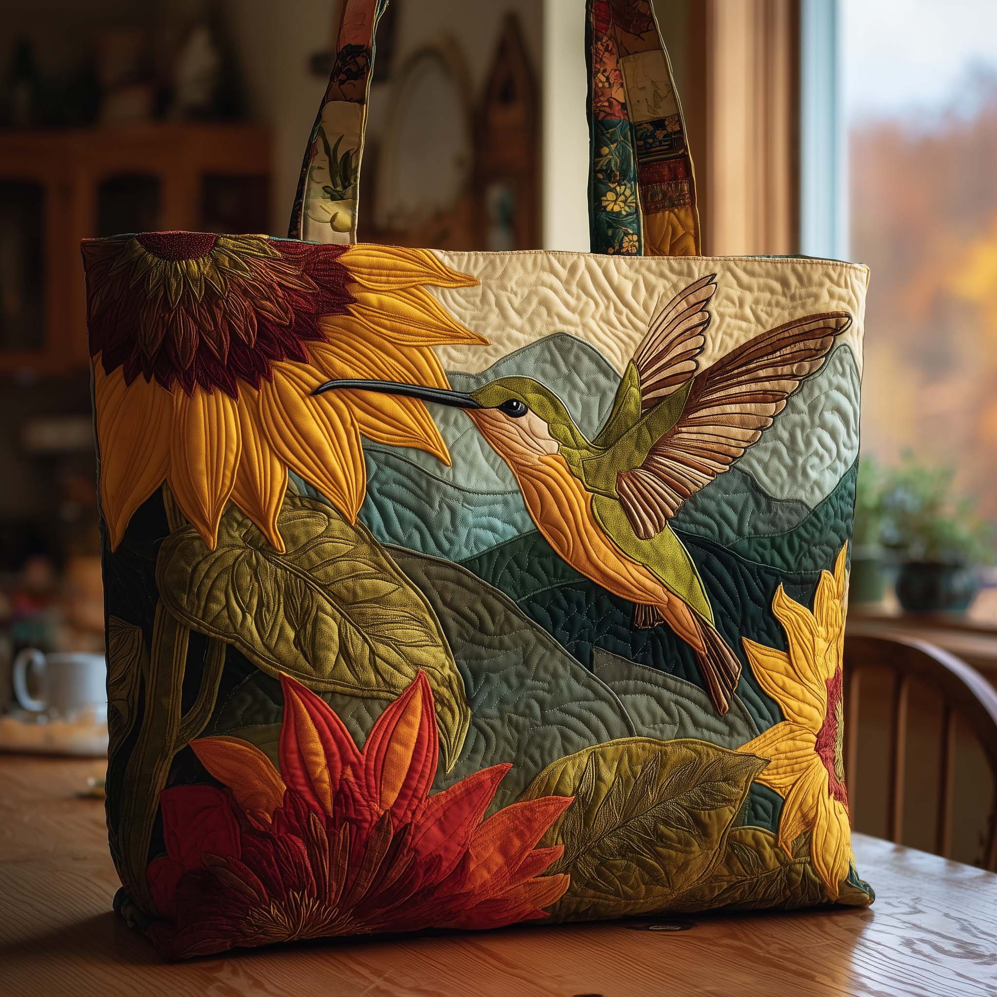 Golden Hover Quilted Tote Bag GFTOQA588