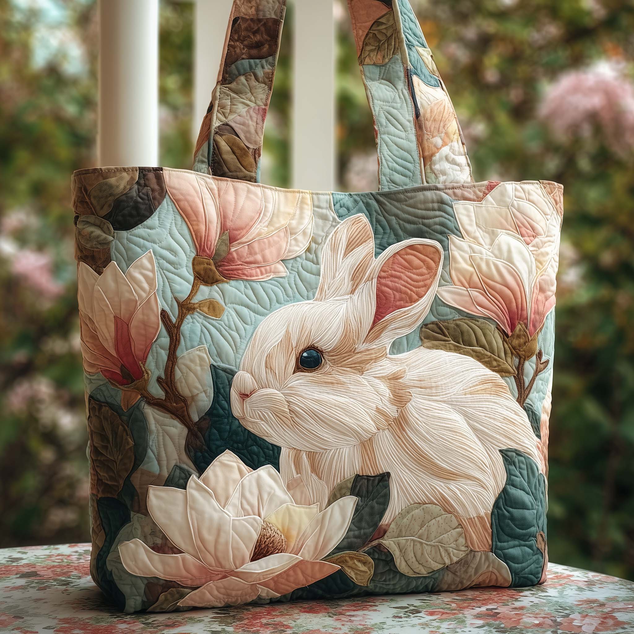 Magnolia Bunny Quilted Tote Bag GFTOQA592