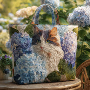 Hydrangea Calico Quilted Tote Bag GFTOQA594