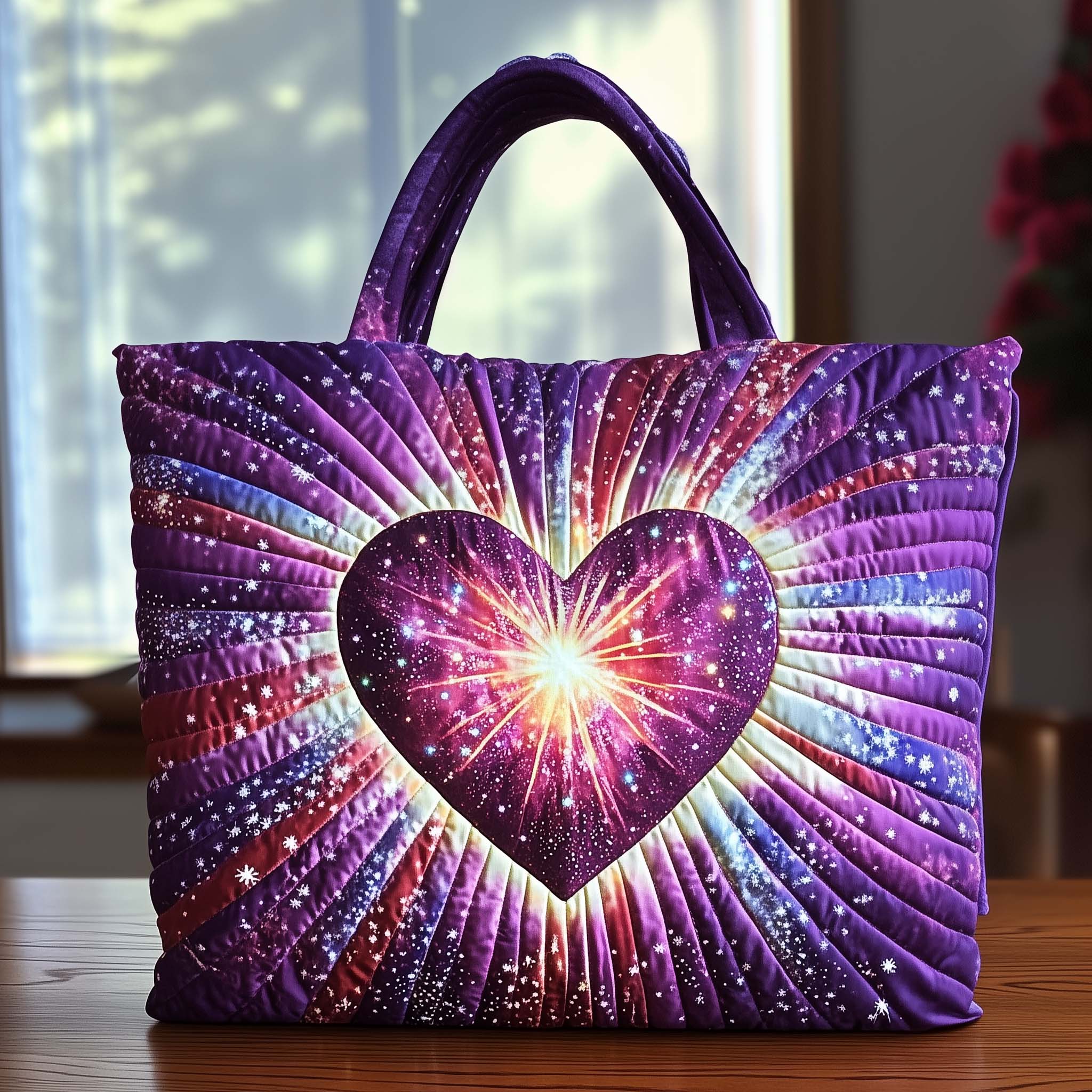 Blooming Heart Quilted Tote Bag GFTOTG2408