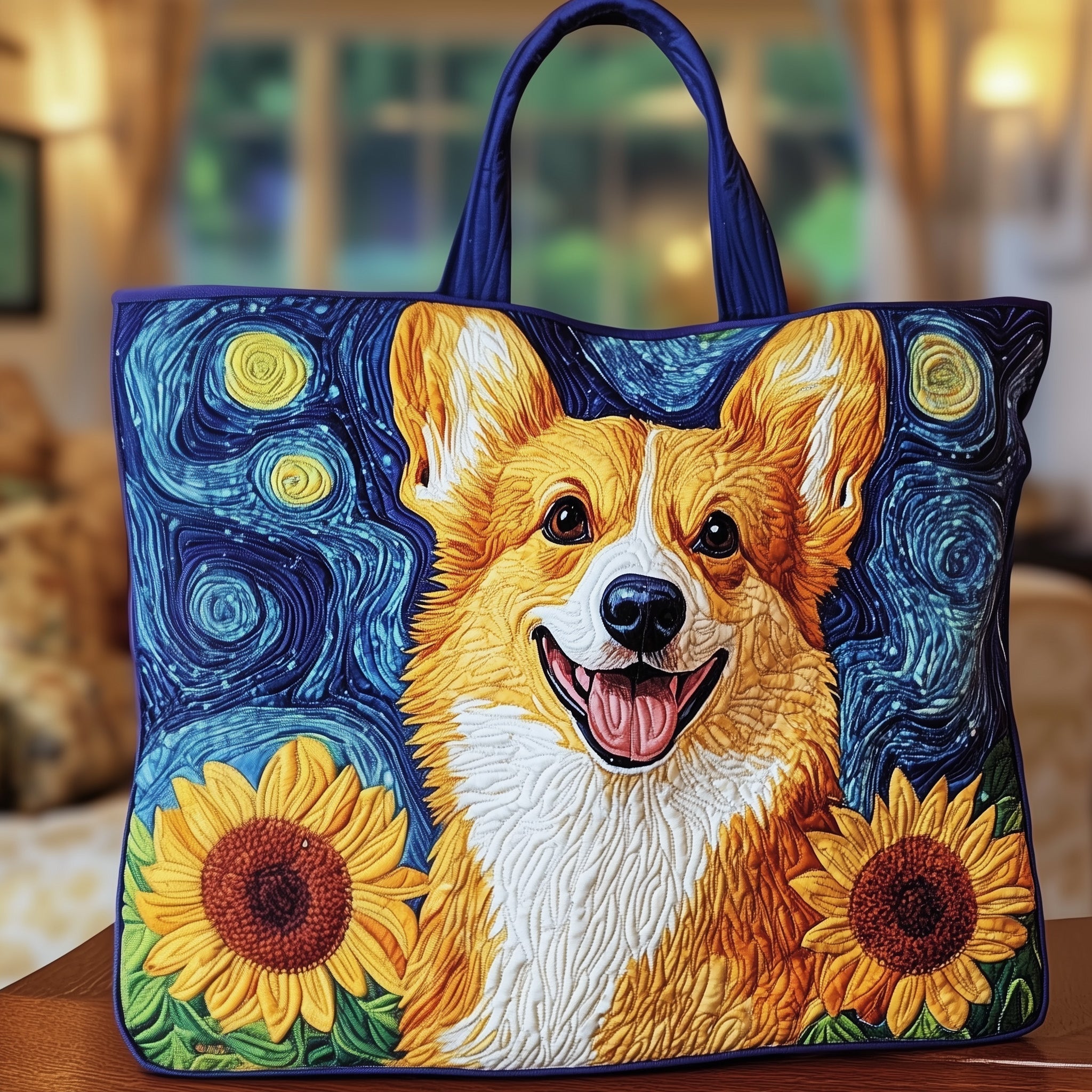Corgi Charm Quilted Tote Bag GFTOTG287