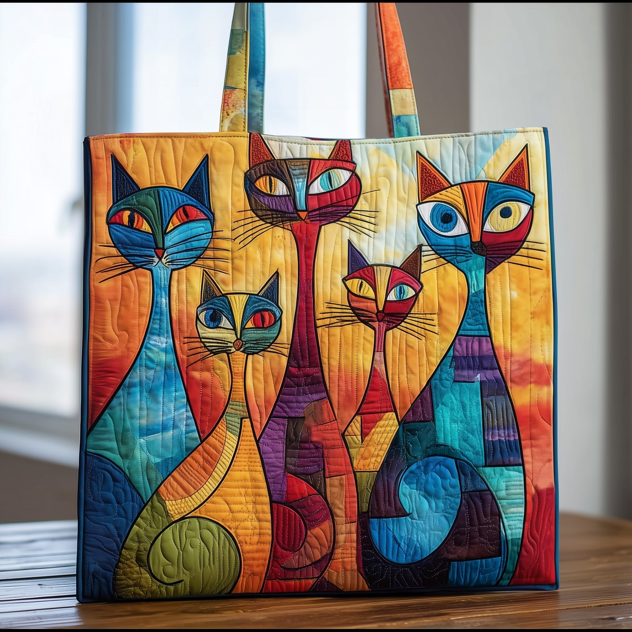 Mystic Cat Parade  Quilted Tote Bag GFTOTG28