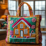 Sweet Gingerbread House Quilted Tote Bag GFTOTG430