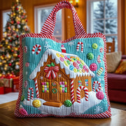 Sweet Gingerbread House Quilted Tote Bag GFTOTG432