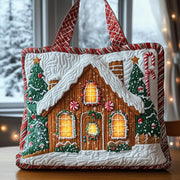 Sweet Gingerbread House Quilted Tote Bag GFTOTG434