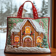 Sweet Gingerbread House Quilted Tote Bag GFTOTG435