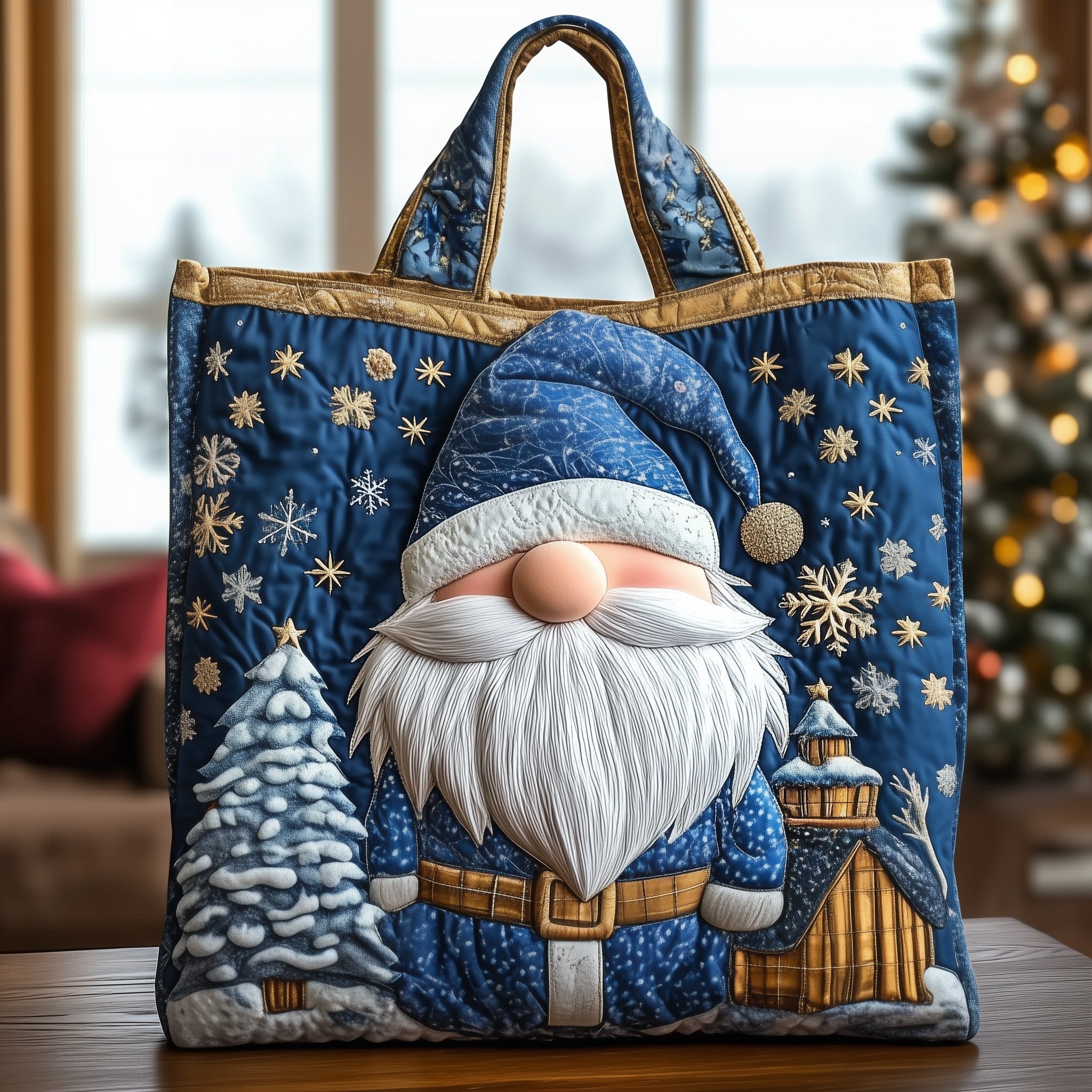 Christmas Gnomes Quilted Tote Bag GFTOTG453