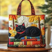 Whimsical Cat Quilted Tote Bag GFTOTG497