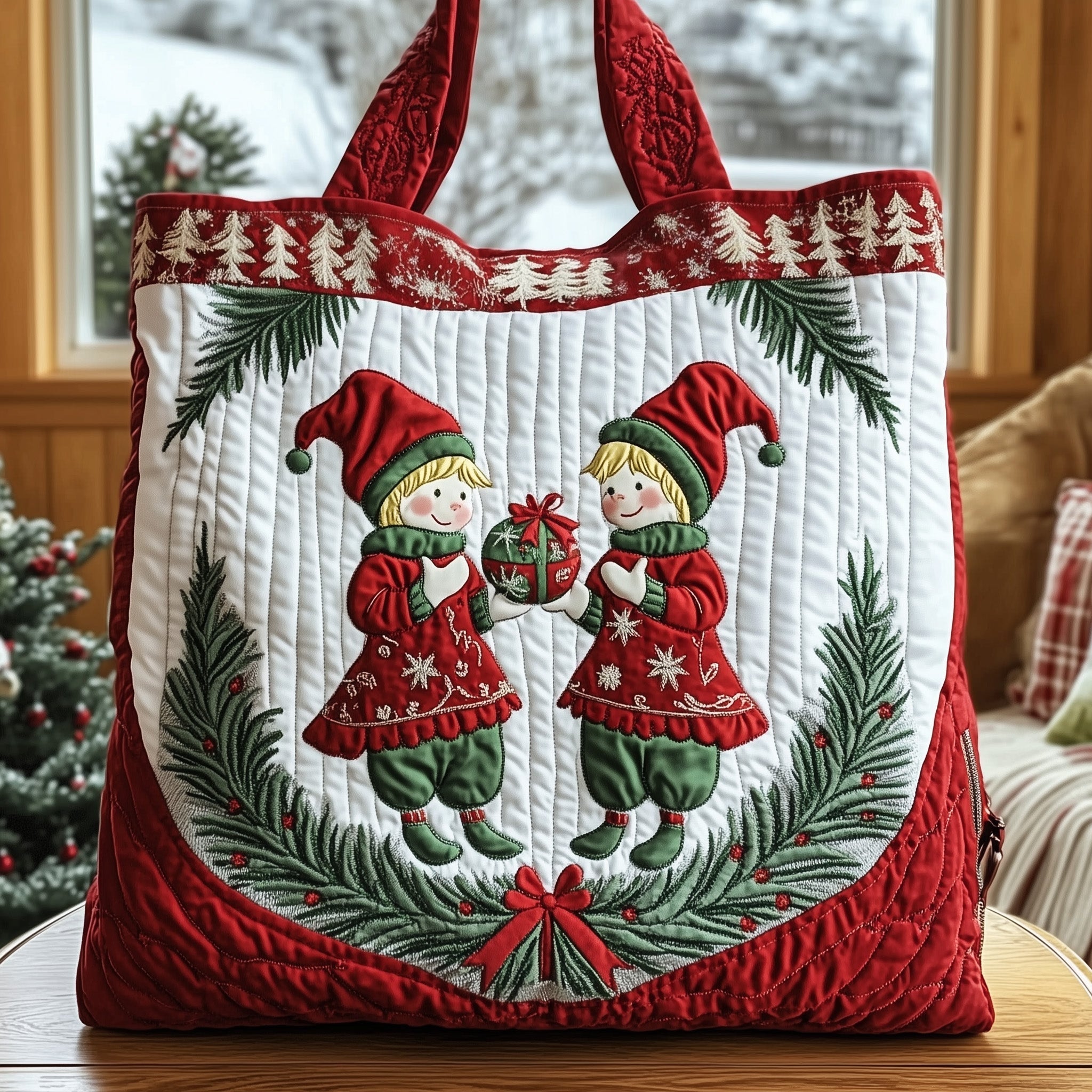Funky Elf Quilted Tote Bag GFTOTG520