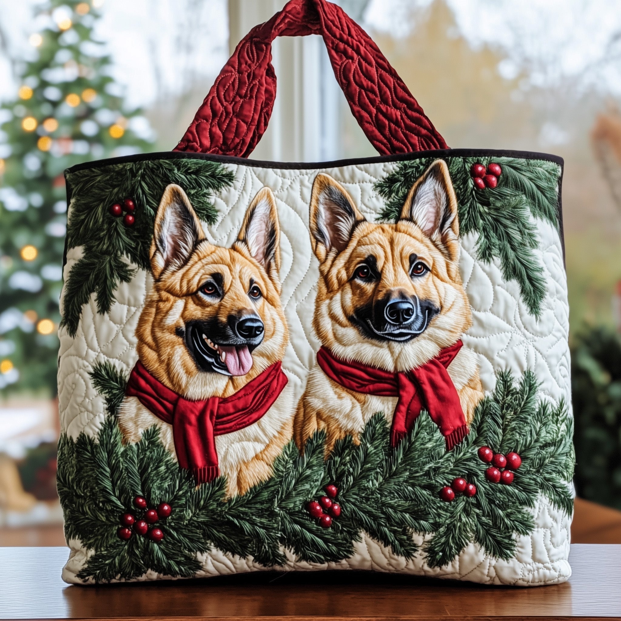 German Shepherd Quilted Tote Bag GFTOTG735
