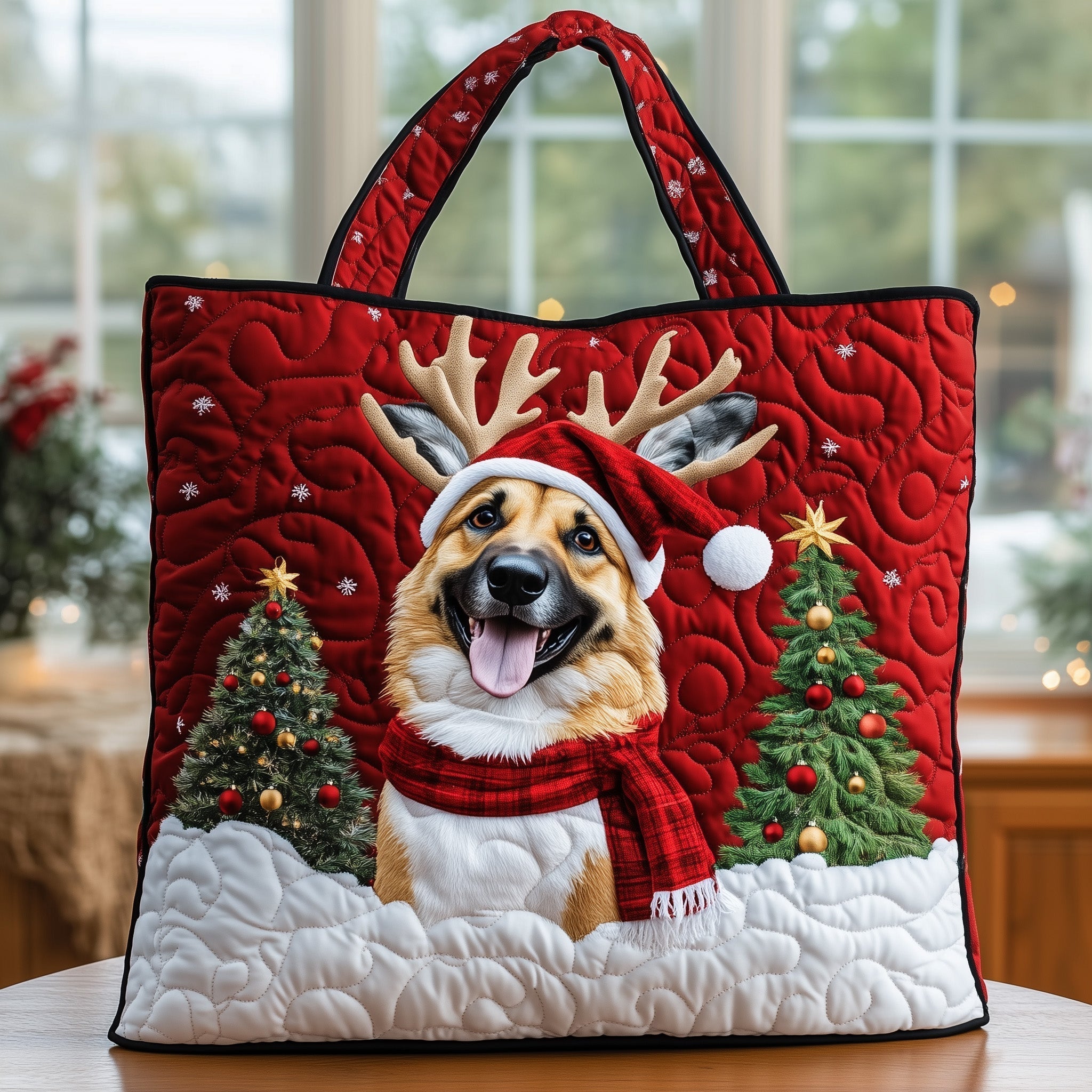 German Shepherd Quilted Tote Bag GFTOTG736