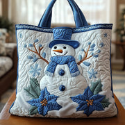 Joyful Snowman Quilted Tote Bag GFTOTG761