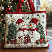Joyful Snowman Quilted Tote Bag GFTOTG762