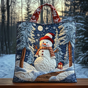 Joyful Snowman Quilted Tote Bag GFTOTG764
