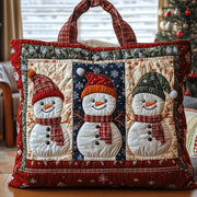 Joyful Snowman Quilted Tote Bag GFTOTG766