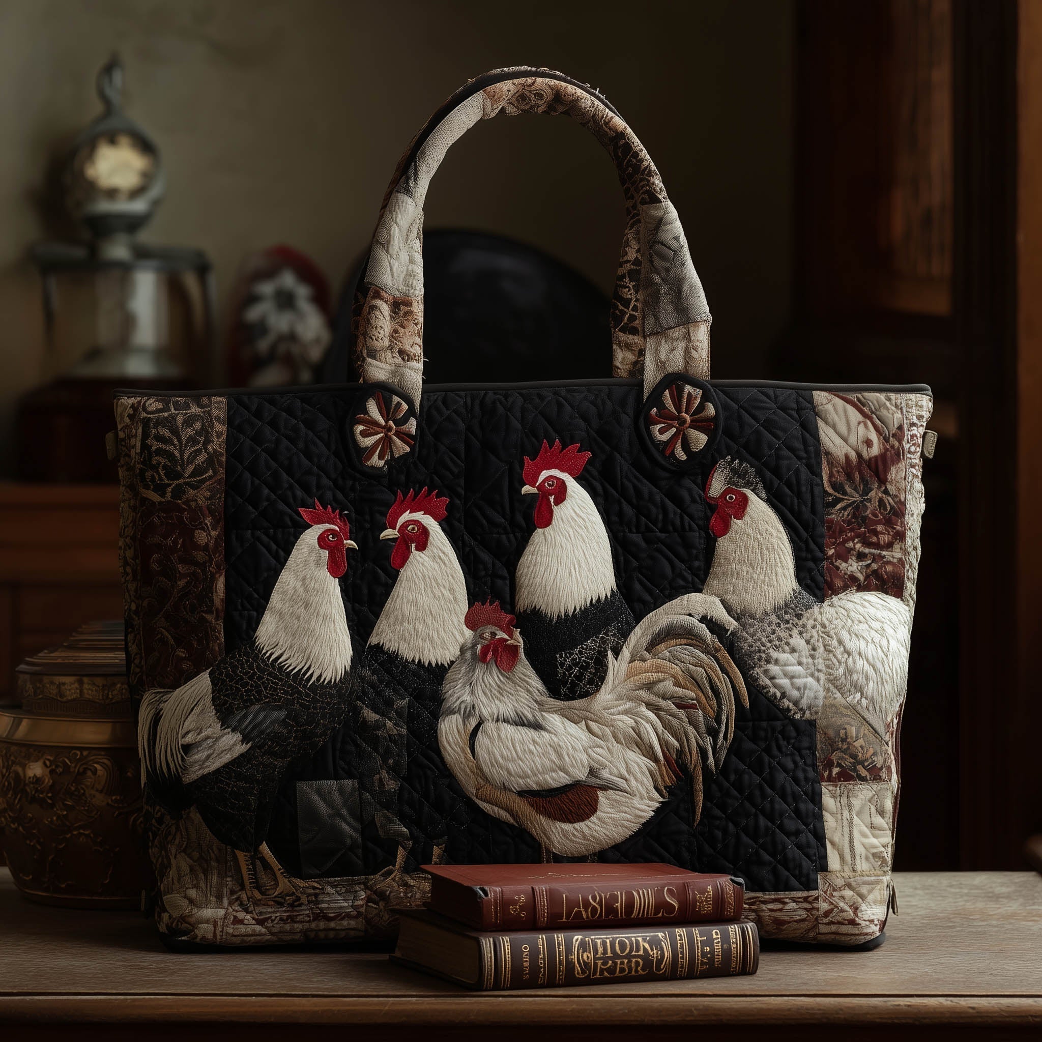 Faith Before Feed Quilted Tote Bag GFTOTL3841