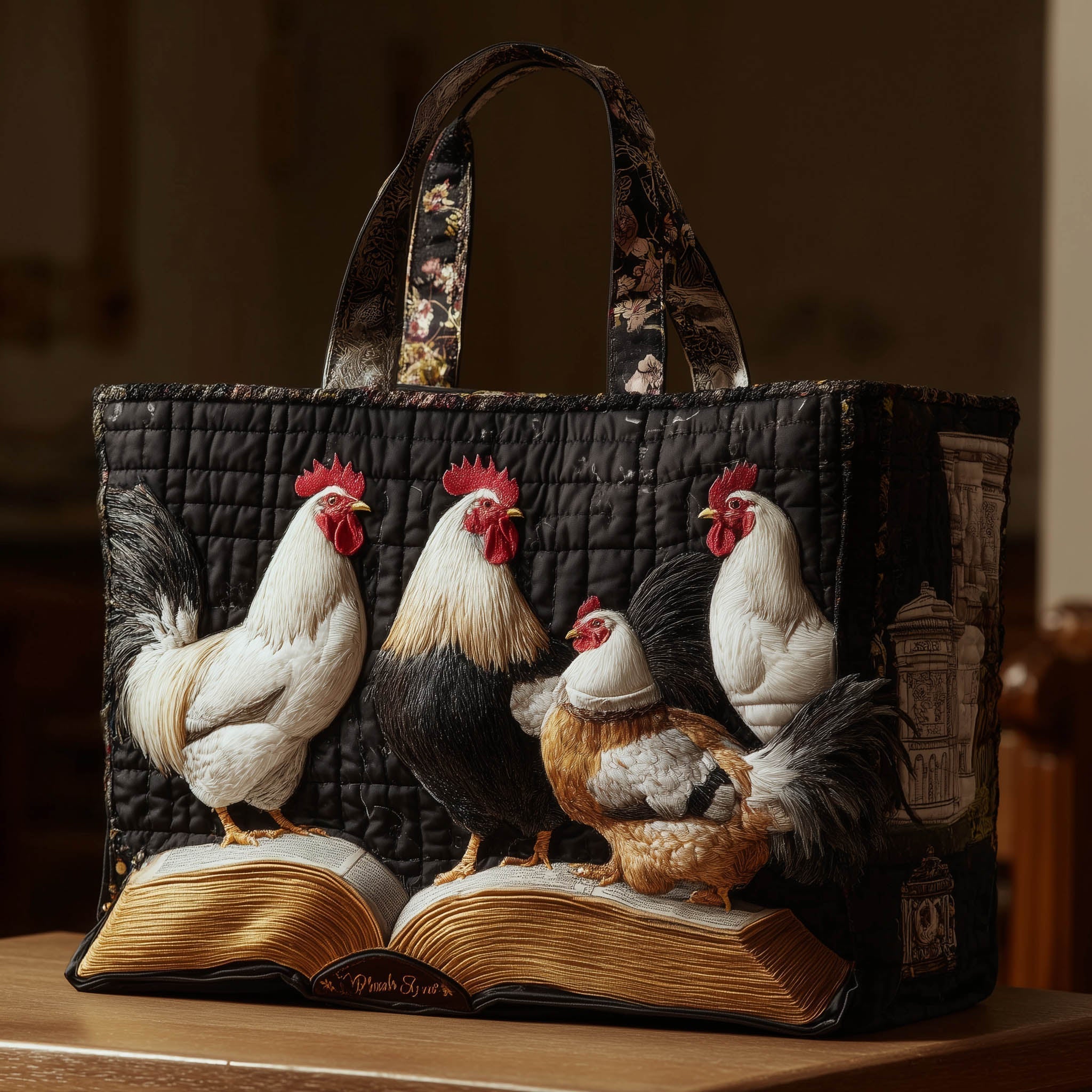 Faith Before Feed Quilted Tote Bag GFTOTL3843