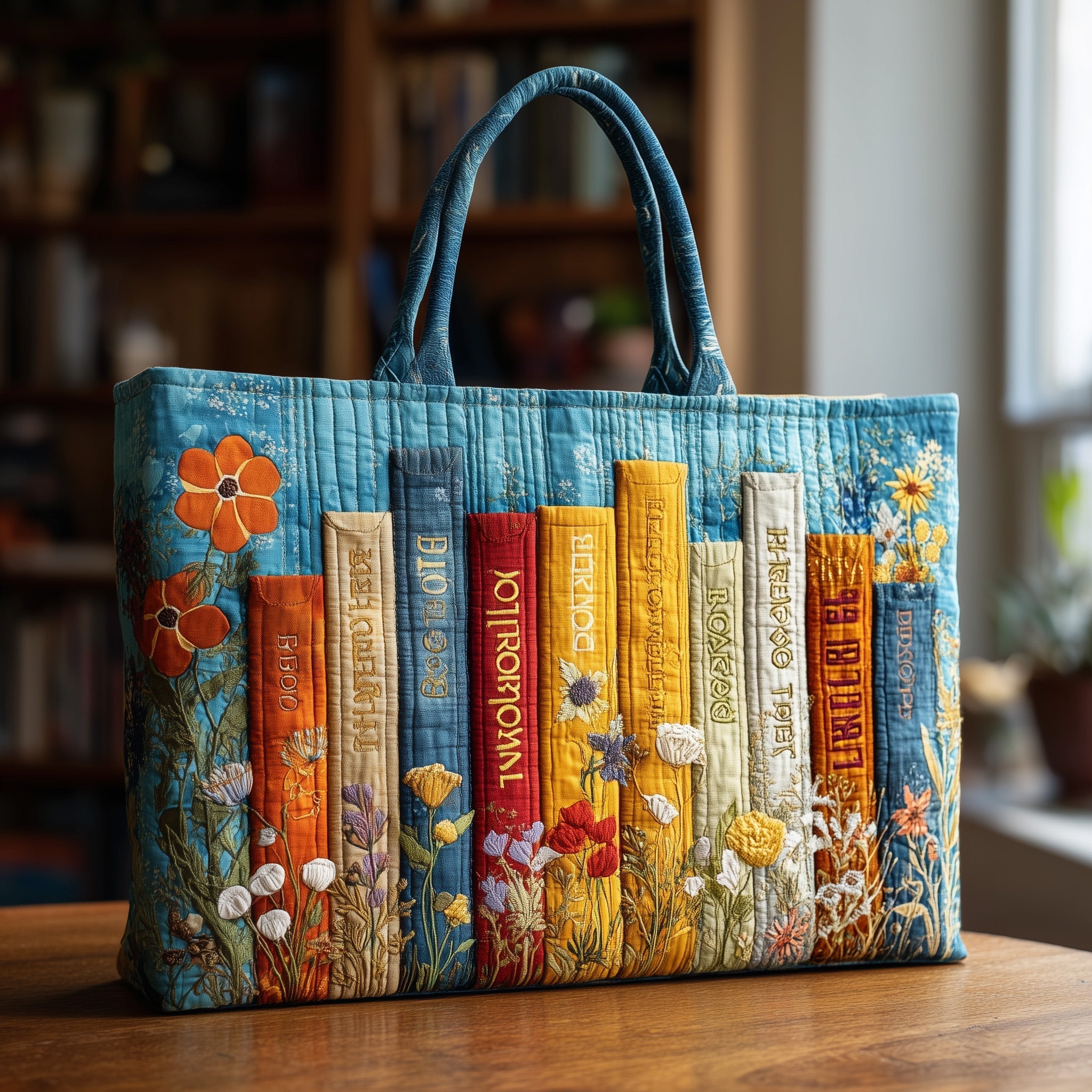 Booktrovert Quilted Tote Bag GFTOTL3915