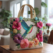 Hummingbird Sonata Quilted Tote Bag GFTOTL3976