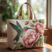 Elegant Peonies Quilted Tote Bag GFTOTL3978