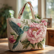 Elegant Peonies Quilted Tote Bag GFTOTL3987