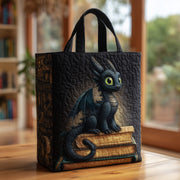 Book Dragon Quilted Tote Bag GFTOTL4015